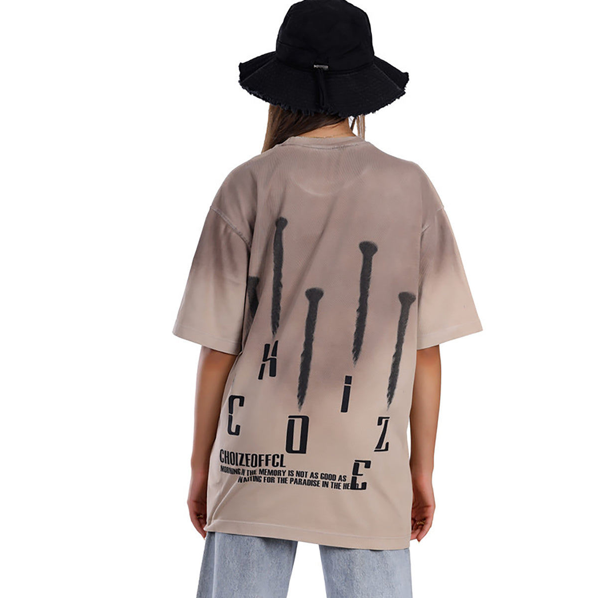 White Rabbit -Printed Round Neck T-shirt for women