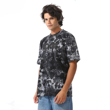 Full Patterned Oversized Cotton Tee