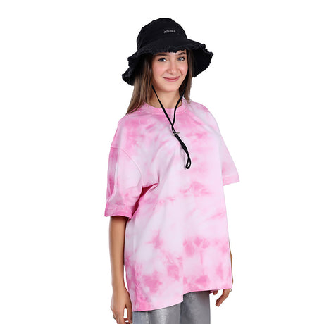 White Rabbit -Slip On Oversized Cotton T-Shirt for women