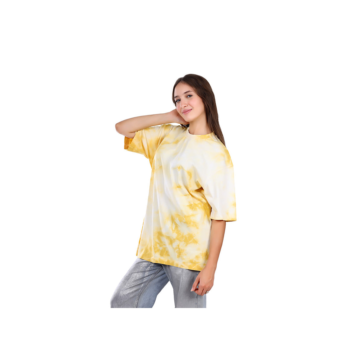 White Rabbit -Slip On Oversized Cotton T-Shirt for women