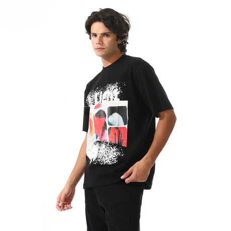 Printed Slip On Loose T-Shirt
