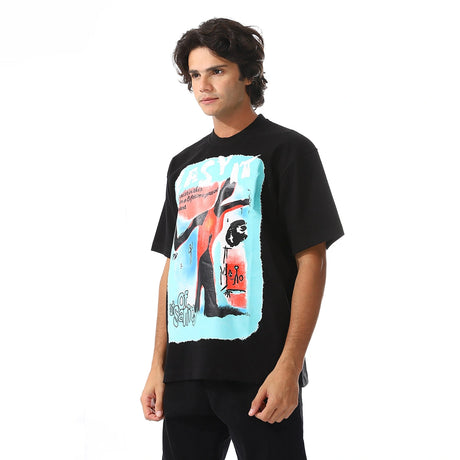 Front & Back Cotton Slip On Black