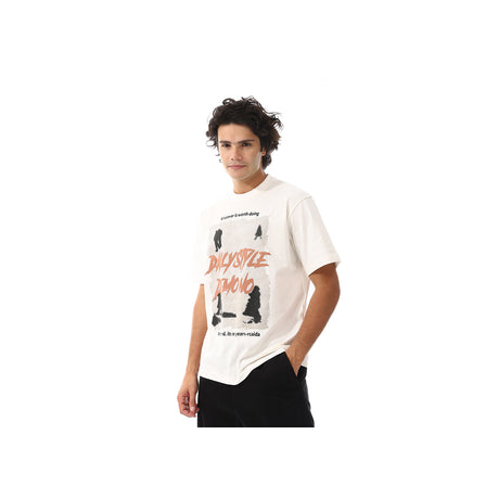 White Rabbit -†Comfy White Summer T-Shirt