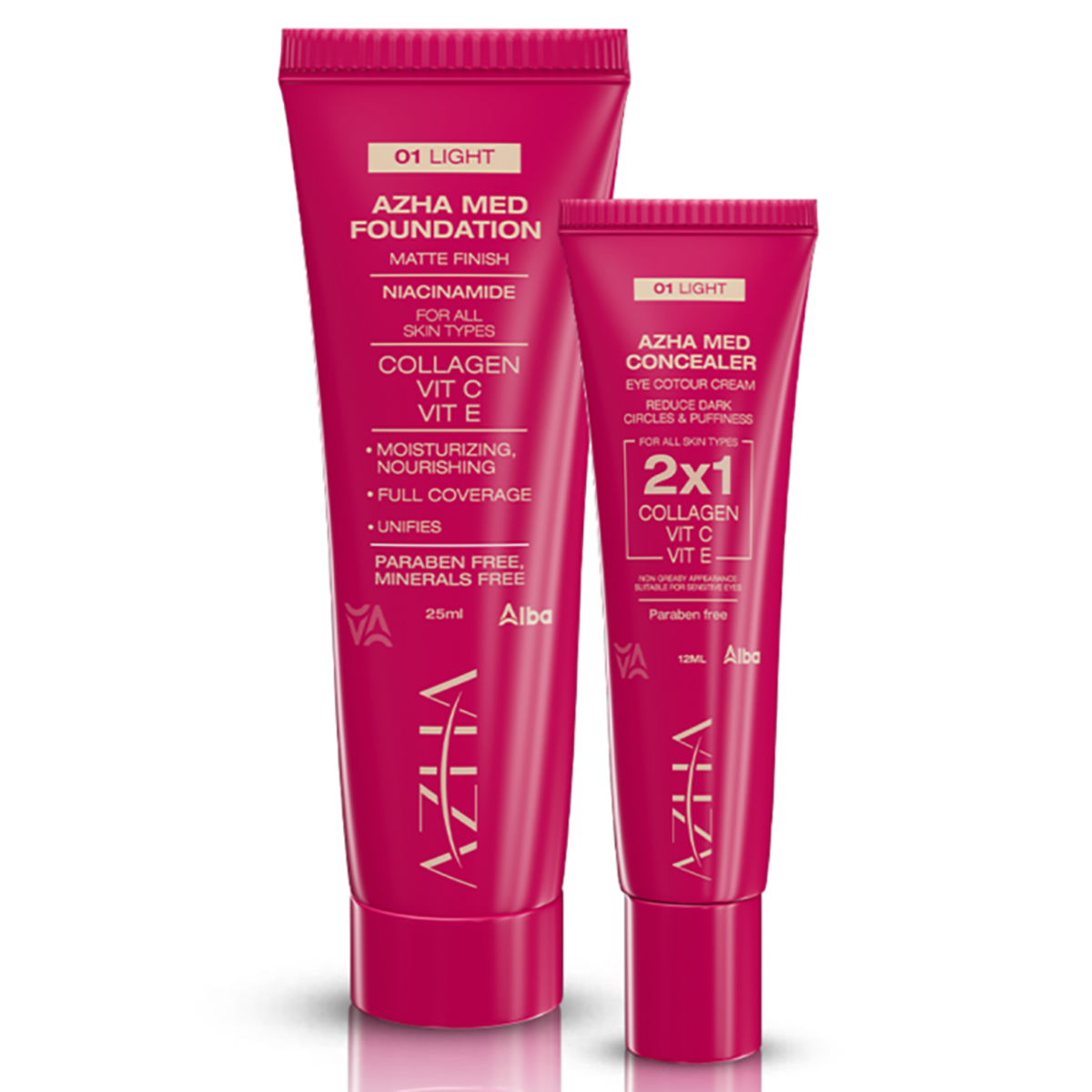 Azha - Offer Foundation Box 01 25 ml +  Concealer 01 12 ml