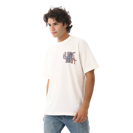 White Rabbit -†"Off Beats" Printed White T-Shirt