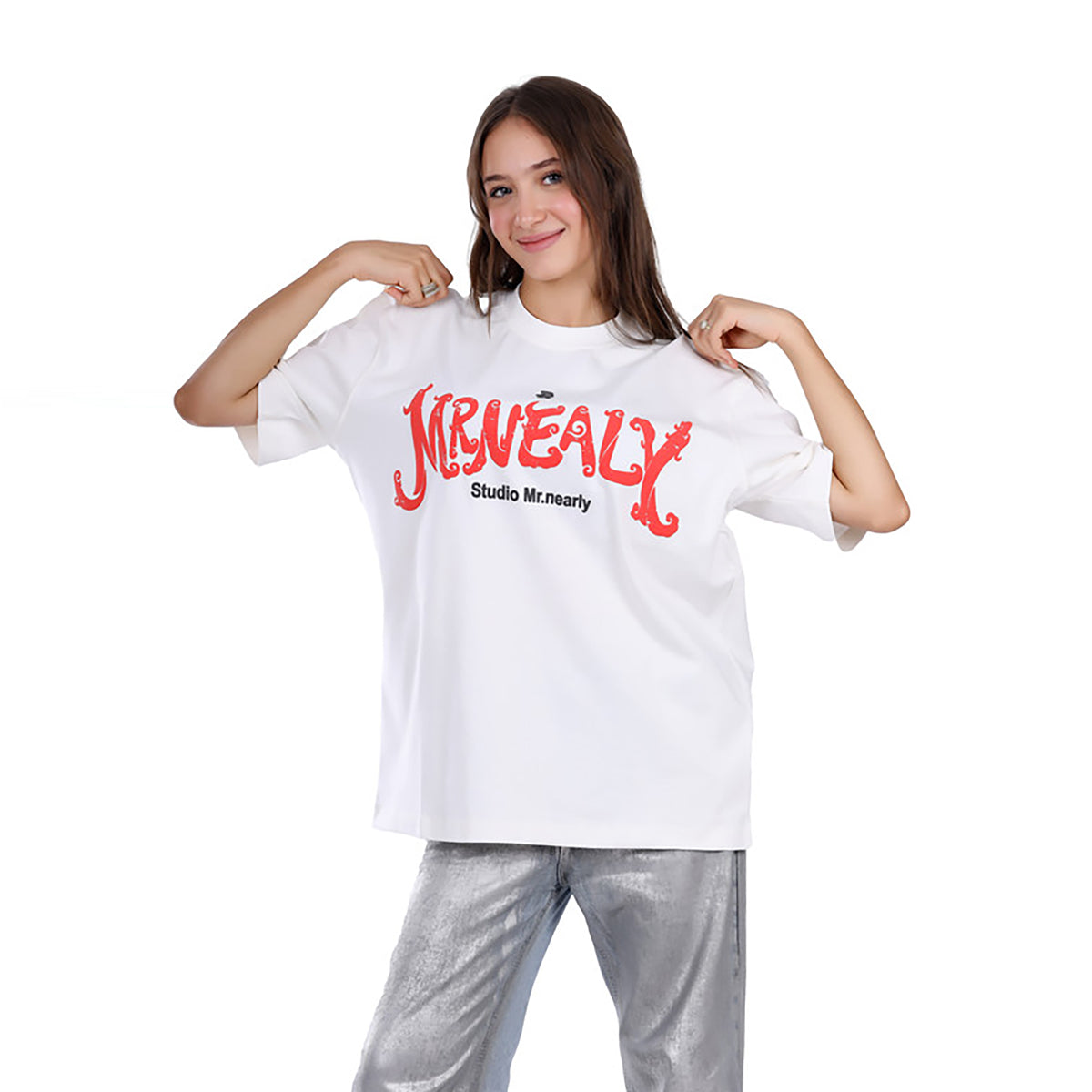White Rabbit -Comfy Round Neck T-shirt  for women