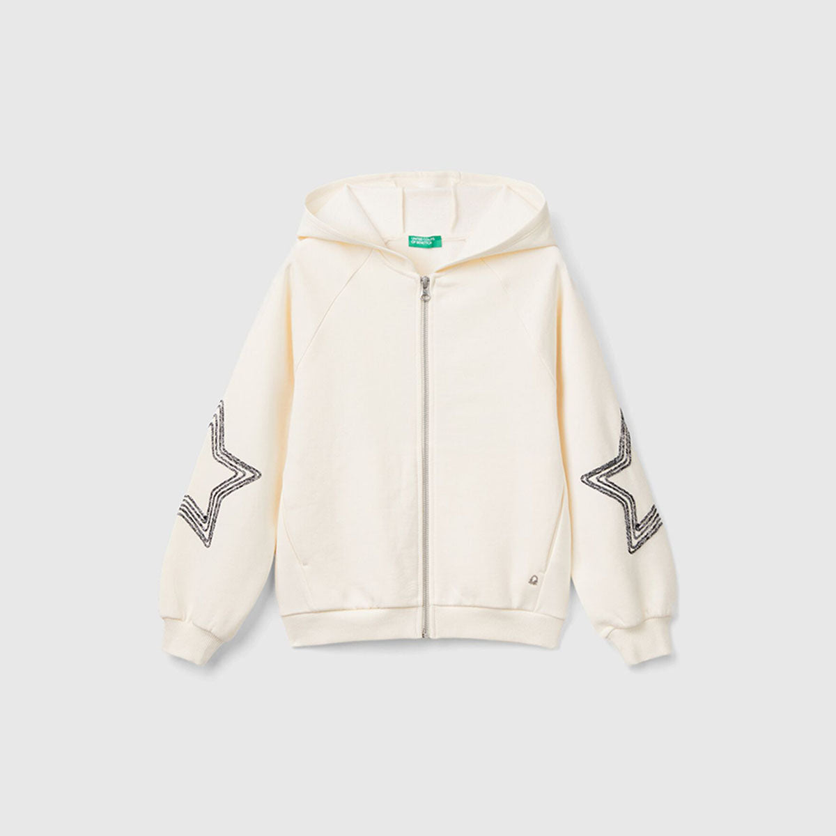 United Colors Of Benetton - Sweatshirt with lurex embroidery - Sold by FIG