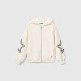 United Colors Of Benetton - Sweatshirt with lurex embroidery - Sold by FIG