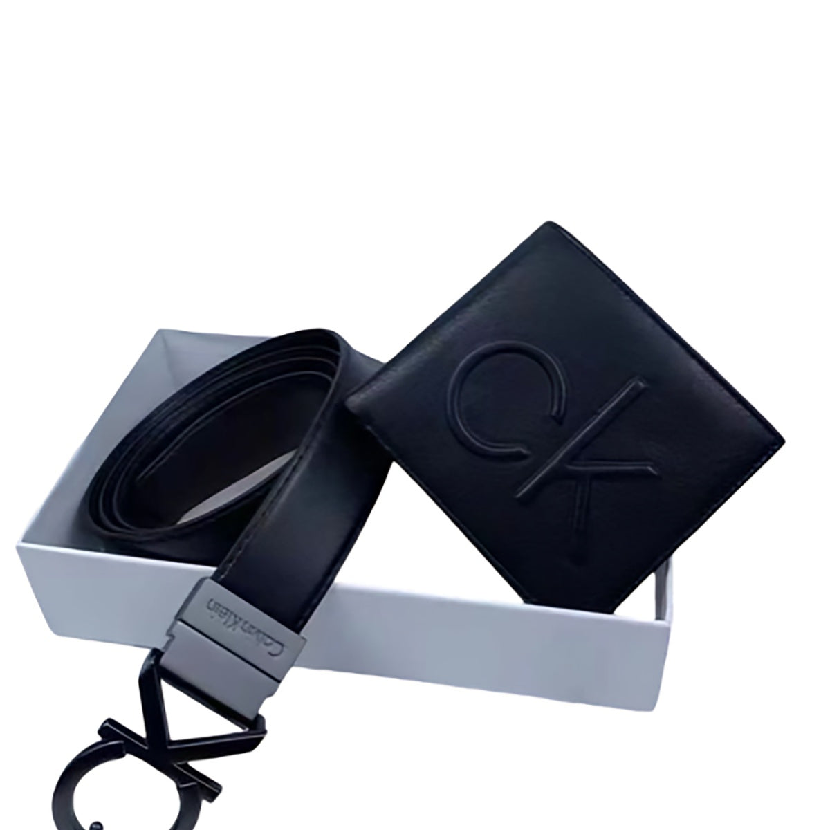 Calvin Klein - Wallet & Reversible Leather Logo Belt