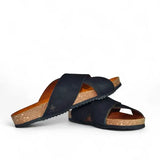 Leazus - Leather SnapX Sandal - Black