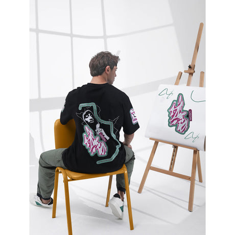 Coup  – Oversize Printed Cotton T-Shirt