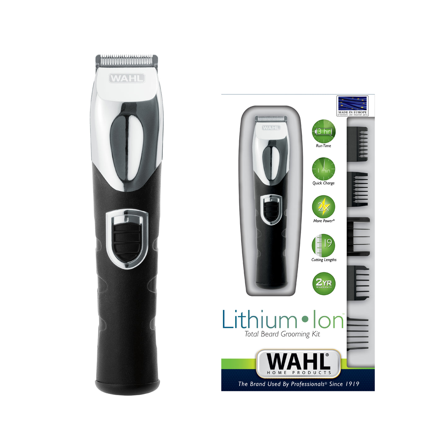 Wahl - Cordless beard trimmer with long battery life