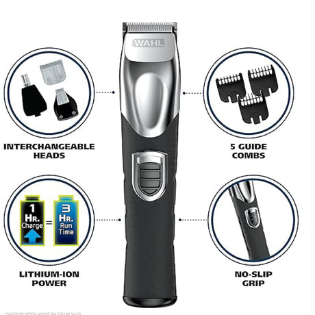 Wahl - Cordless beard trimmer with long battery life