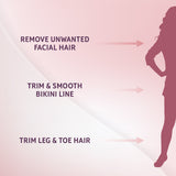 Wahl - Efficient face and body hair remover with gentle precision