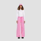 wide leg jeans-pink