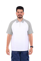 Zipped Polo Colored Sleeves