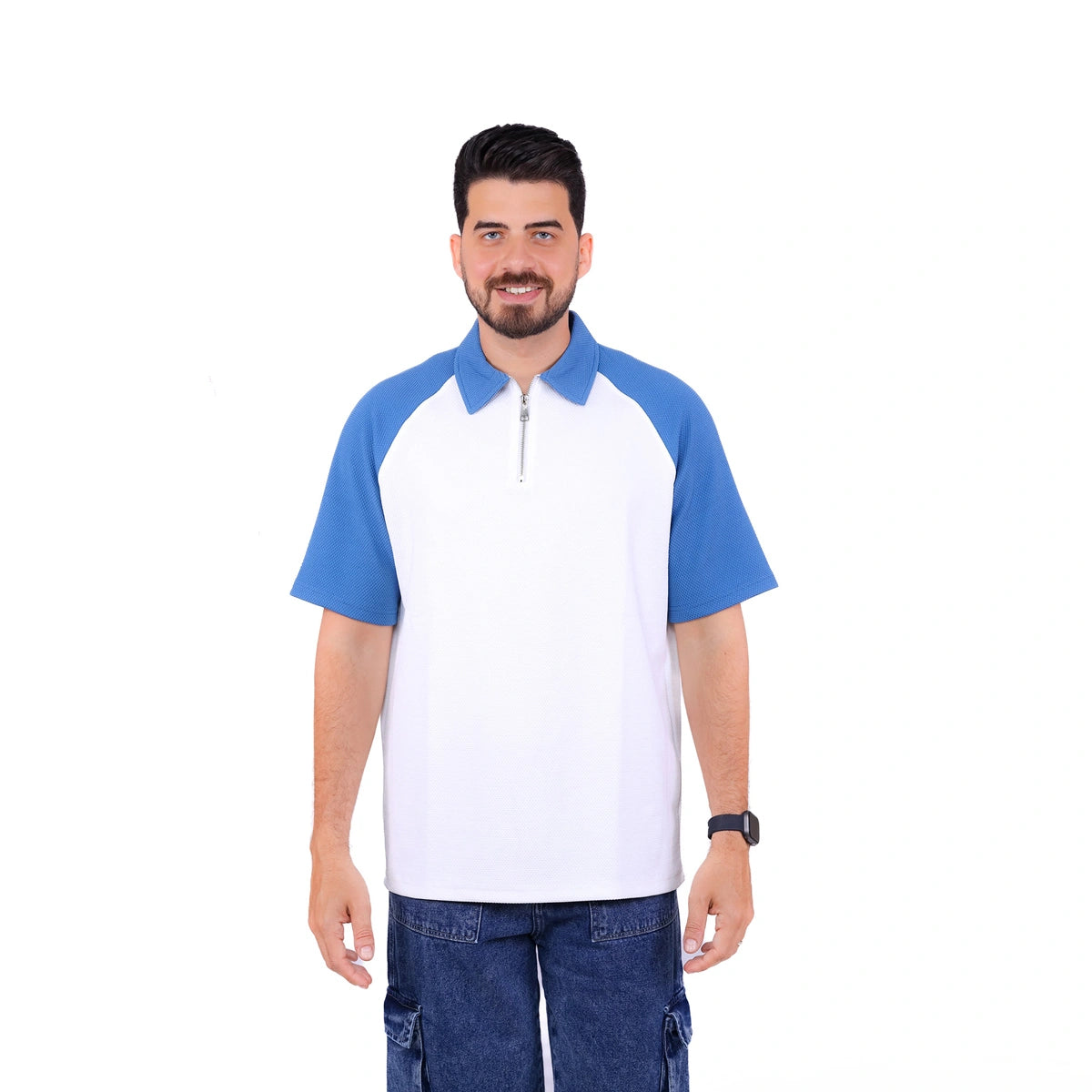 Sutra - Zipped Polo Colored Sleeves