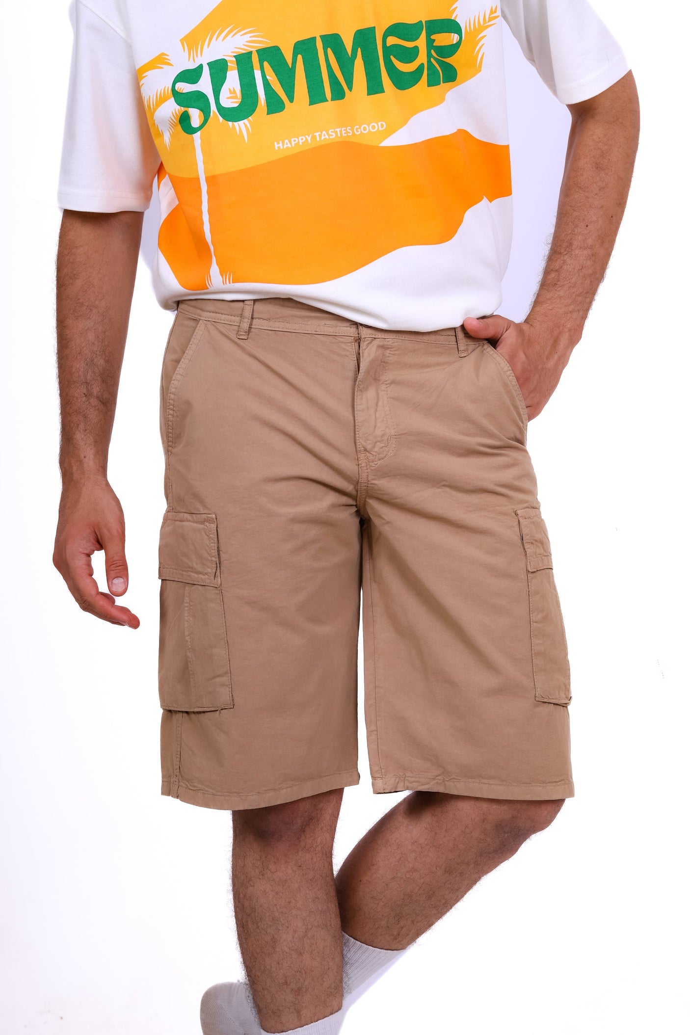 Gabardine Cargo Short