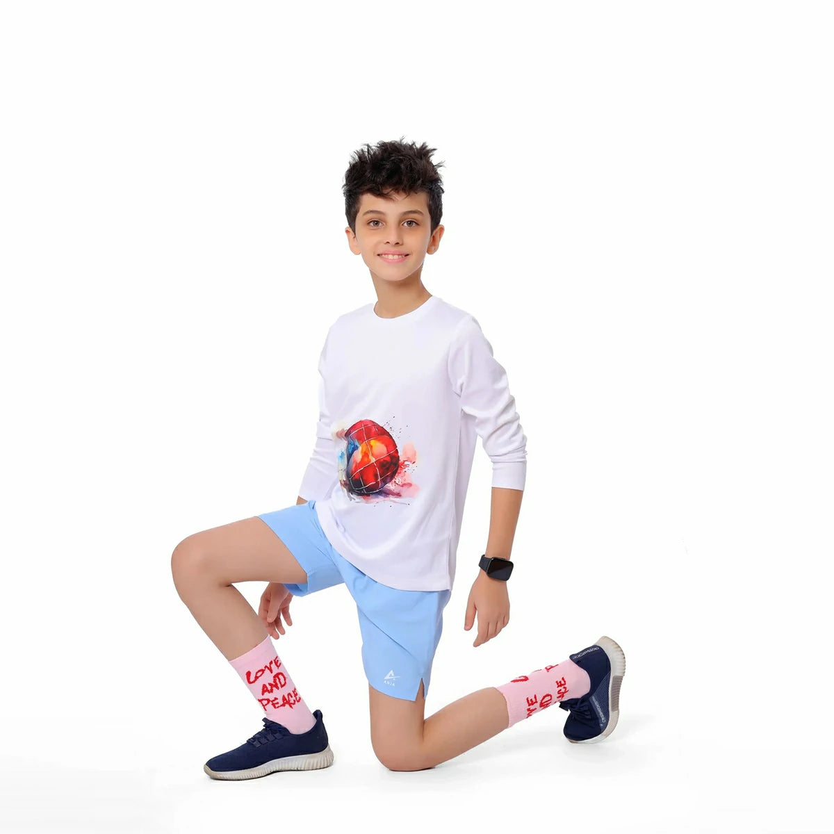 Anja - White Handball T-Shirt 0059-For boys