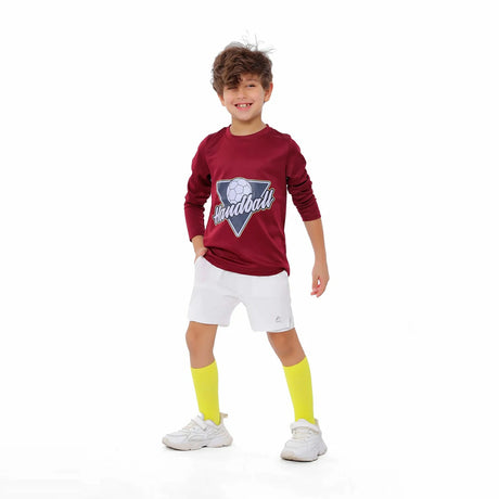 Anja - Burgundy Handball T-Shirt 0061-For boys