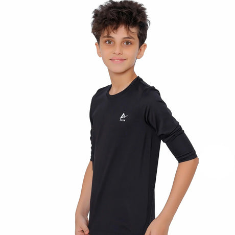 Anja - Black Sports T-Shirt 0149-For boys