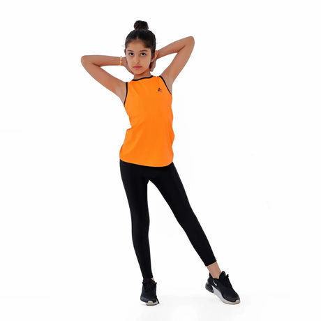 Anja - Orange Sport T-Shirt 0139-For Girls