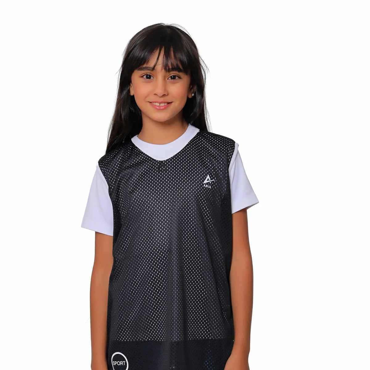 Anja - Black Training Vest 0152-For Girls