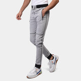 Coup – Solid Jog Pants with Pockets and Drawstring Closure