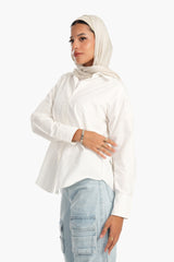 Carina - Basic Cotton Blend Shirt