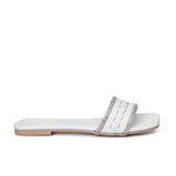 v branda - Slipper Leather With Glitter - women
