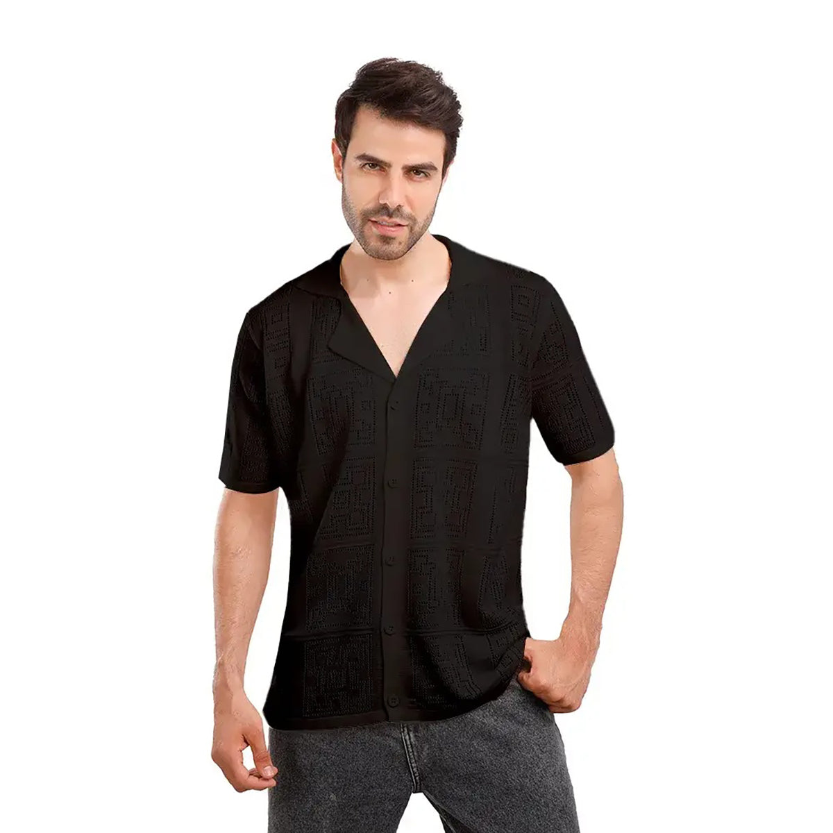 Coup – Pattern Short Sleeves Men’s Shirt