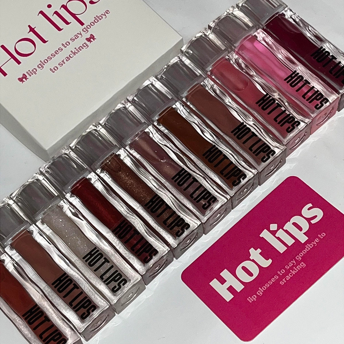 Hot Lips -Lip Gloss mega brush set 11 shades For Women