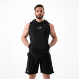 Taur - milton cotton oversized sleeveless with hoodie