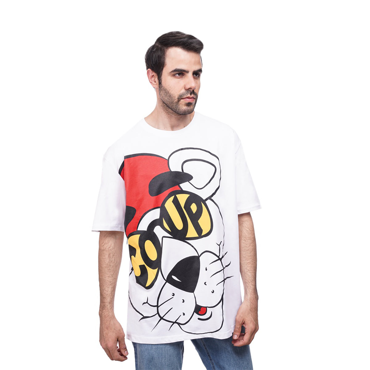 Coup  -Print Pink Panther cotton T-shirt
