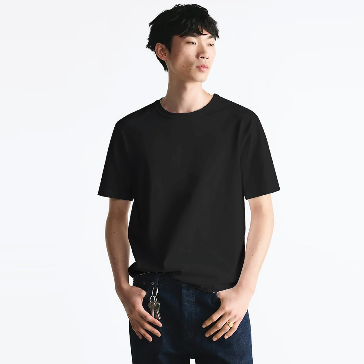 Coup – Texture Solid T-Shirt For Men