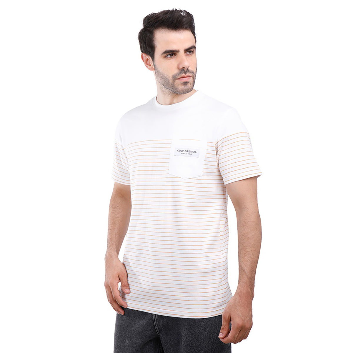 Coup – Striped T-Shirt With Short Sleeves