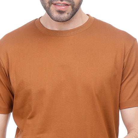 Coup – Plain T-Shirt With Round Neck And Short Sleeves