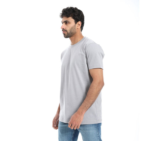 Coup -Plain T-Shirt With Round Neck And Short Sleeves