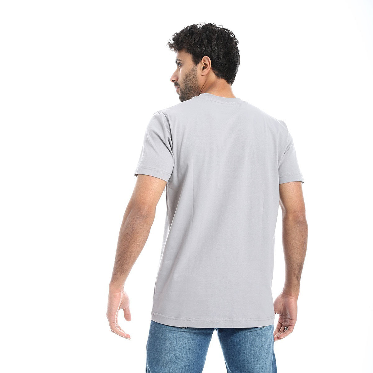 Coup -Plain T-Shirt With Round Neck And Short Sleeves