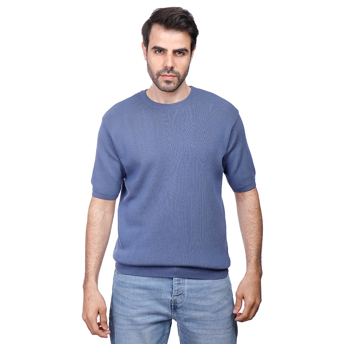 Coup – Plain T-Shirt With Round Neck And Short Sleeves