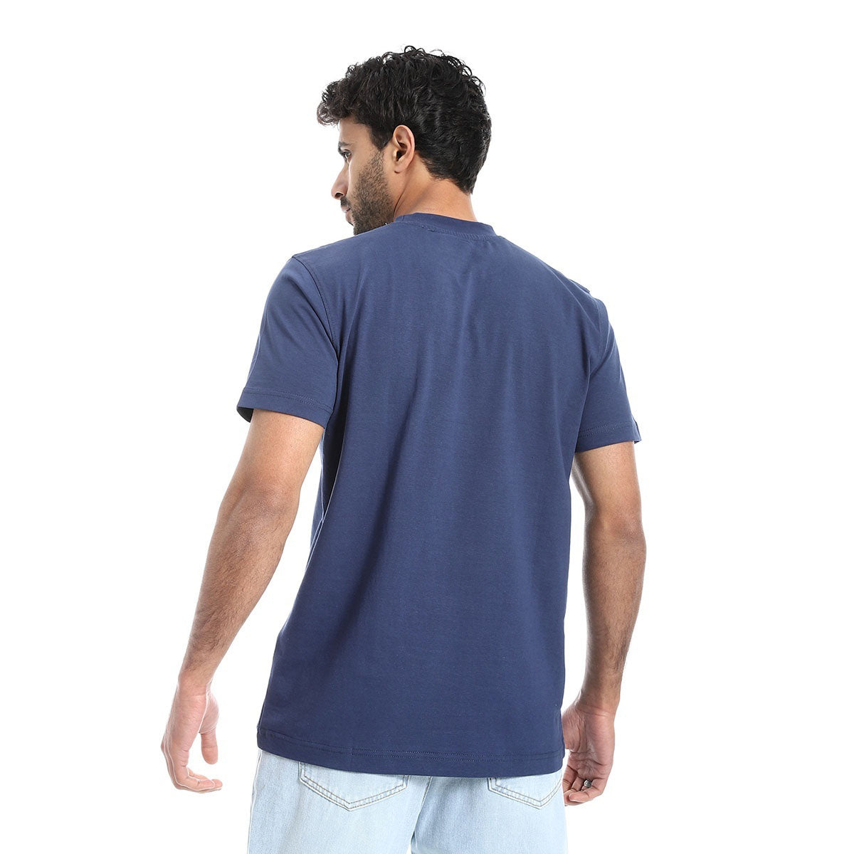 Coup -Plain T-Shirt With Round Neck And Short Sleeves