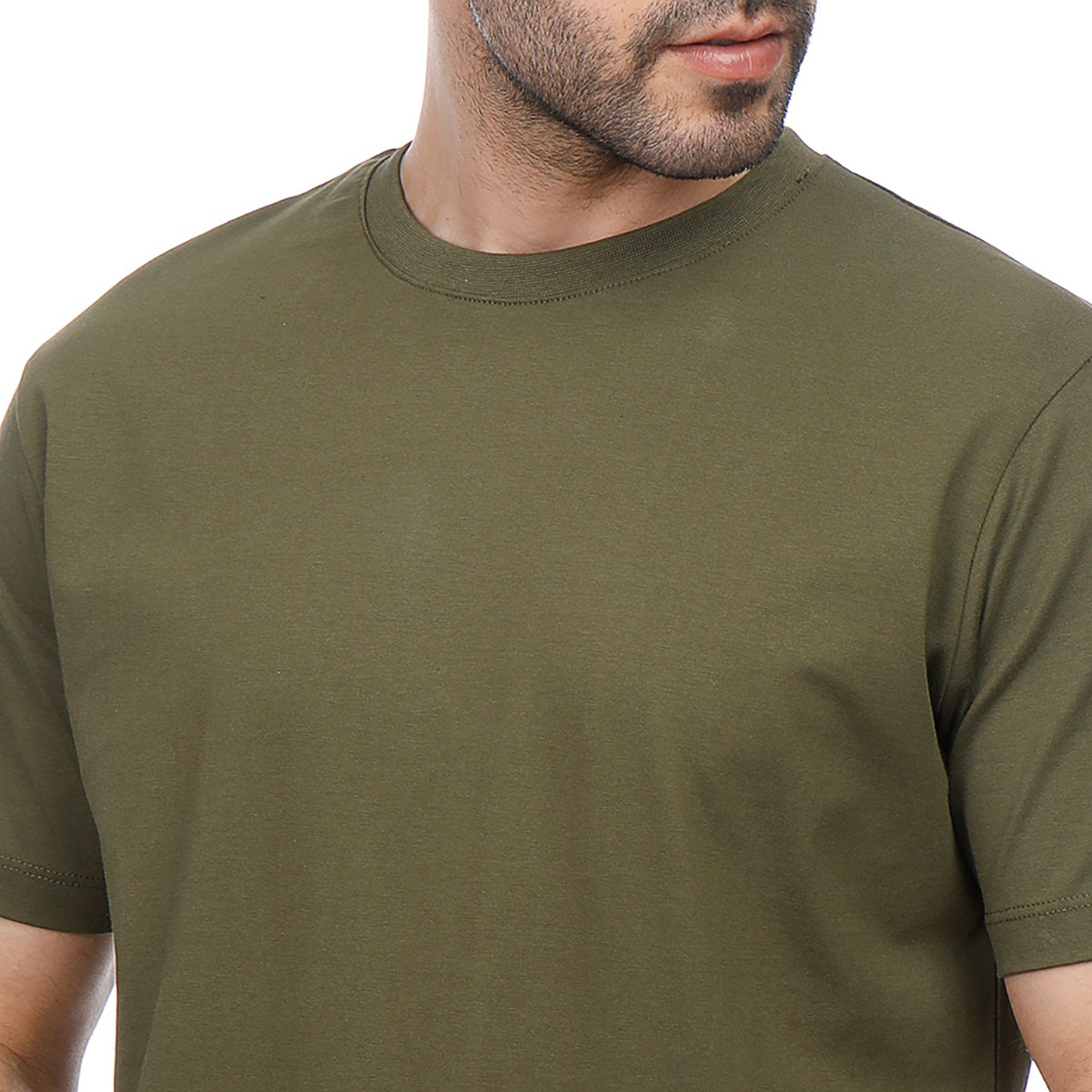 Coup – Plain T-Shirt With Round Neck And Short Sleeves