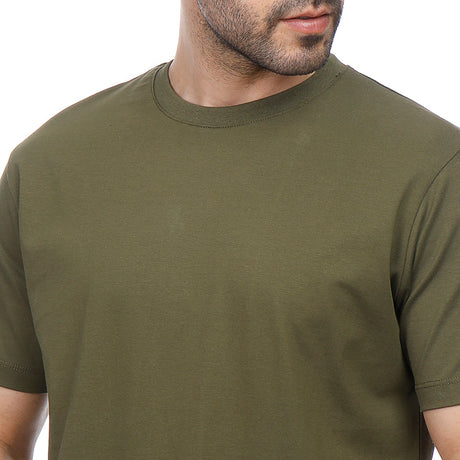 Coup – Plain T-Shirt With Round Neck And Short Sleeves