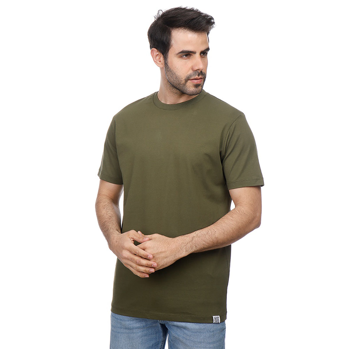 Coup – Plain T-Shirt With Round Neck And Short Sleeves