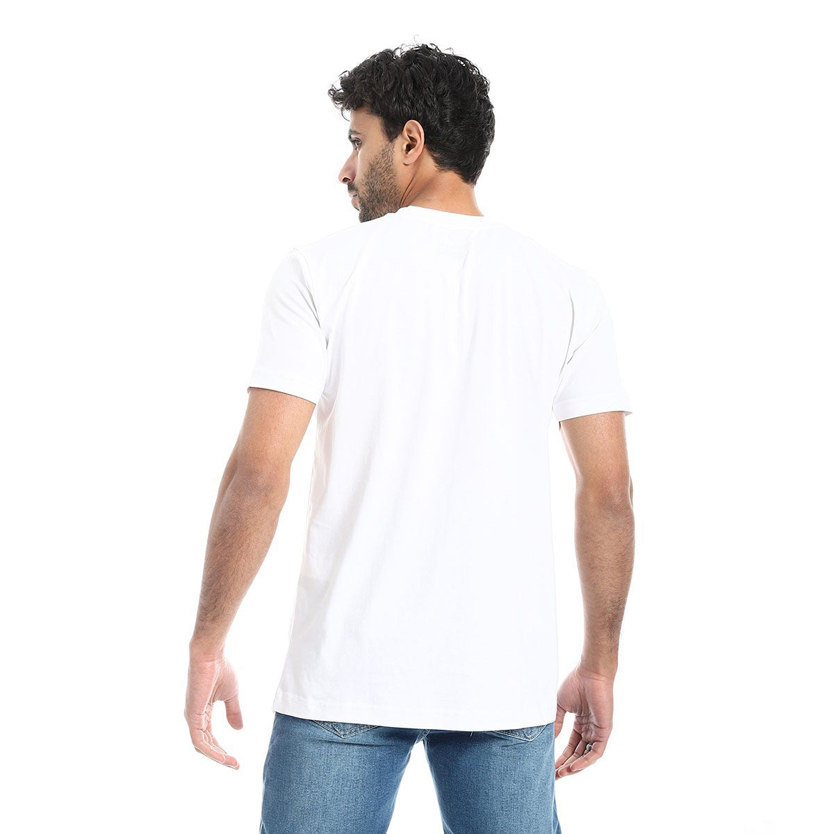 Coup -Plain T-Shirt With Round Neck And Short Sleeves