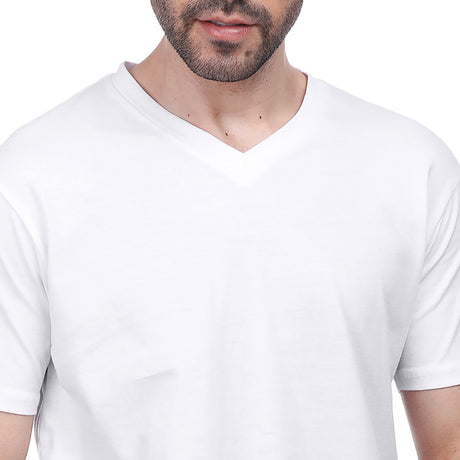 Coup – Plain T-Shirt With V-Neck