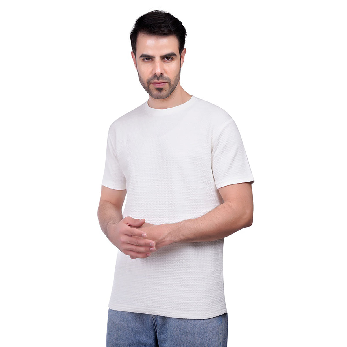 Coup  – Relaxed Fit Basic Short Sleeve Cotton T-Shirt