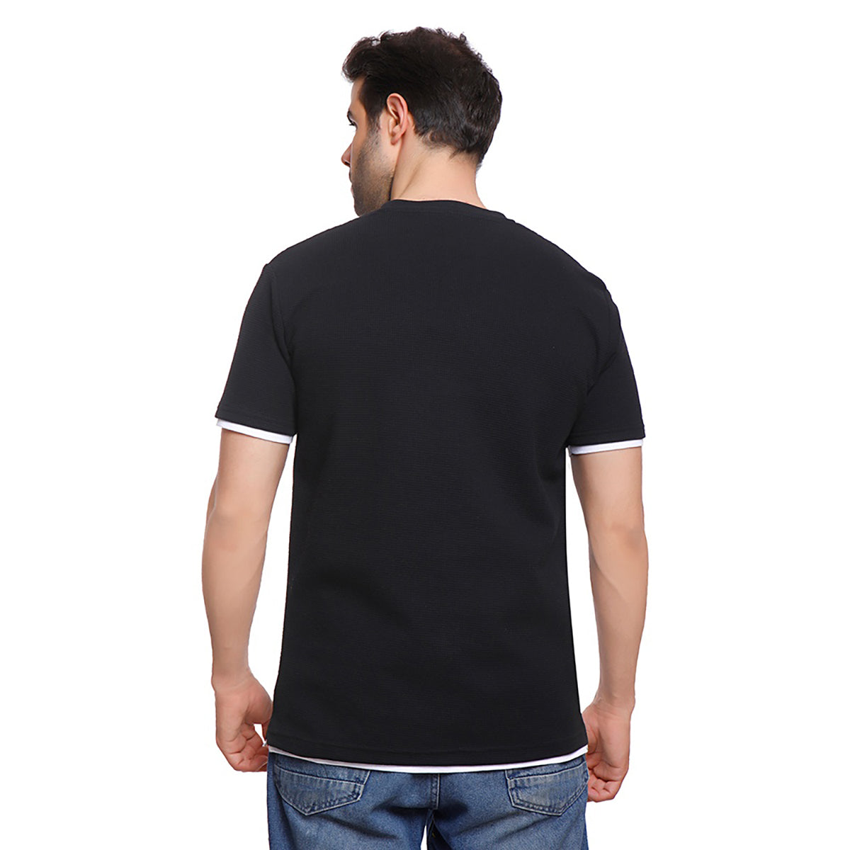 Coup – Texture Solid T-Shirt For Men