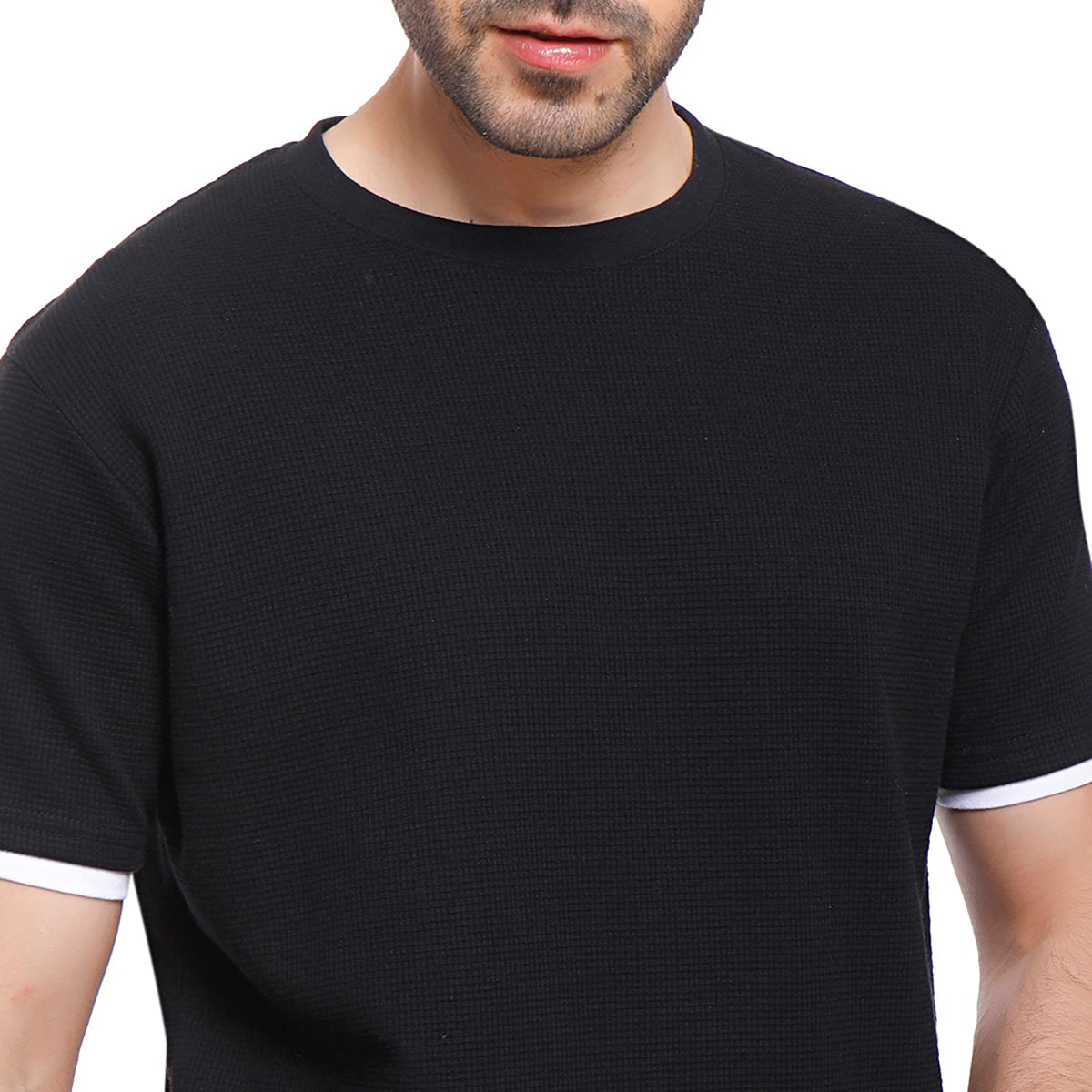 Coup – Texture Solid T-Shirt For Men