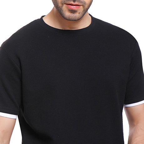 Coup – Texture Solid T-Shirt For Men